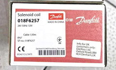 1PC- Danfoss 018F6257 Solenoid Coil 1m Cable BF024AS- Brand new