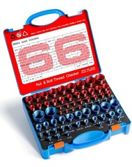 Aluminum & Stainless Steel 66-Size Thread Checker – Quick Size Finder