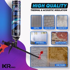 Spray Foam Insulation Kit(6PK Kit) Expanding Foam Sealant, Spray Insulation Foam