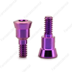 2 Pcs Dental RC Closure Screw Healing Cap Abutment Height 0mm 0.5mm