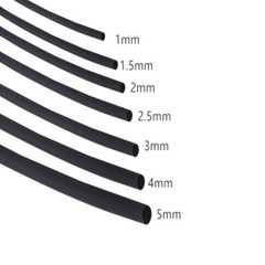 Black Heat Shrink Tube 2:1Unlined &3:1 4:1 Adhesive Glue Lined Heatshrink Sleeve
