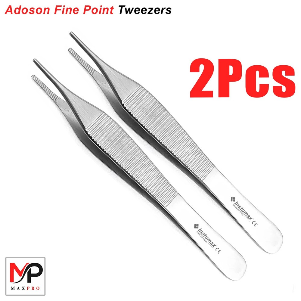 Adson Tweezer Pinzas for Delicate Tissue in Surgical, Dental & Medical Use