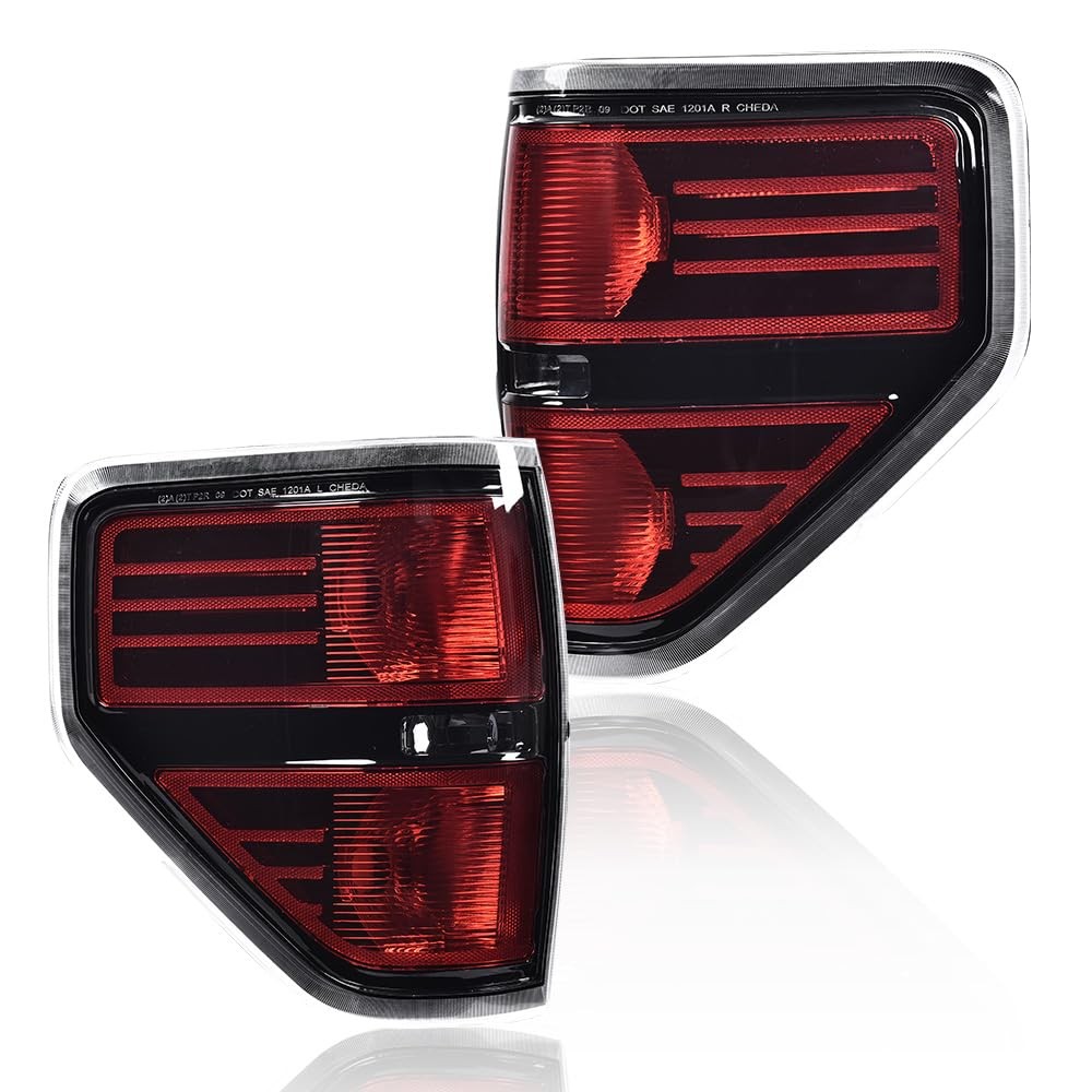 Rear Tail Lights Assembly Ford F150 2009-2014 Clear Lens Left & Right Side