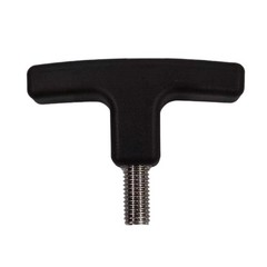 Nylon T Knob Plastic Clamping Handle with M8 M10 M12 Metal Thread Screw