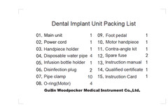 Woodpecker Implant Plus Dental Surgical Motor System +20:1 Fiber Optic Handpiece