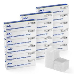 JMU 2″ x 2″ Non-Woven 4-Ply Sponge, 5000/Case