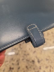 Filofax Holborn Personal Size Blue Deluxe Leather Ring Organizer / Planner