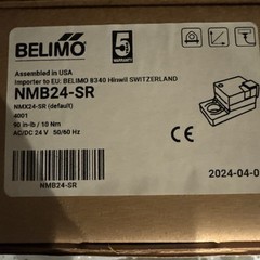 Belimo NMB24-SR, 24V, Non-Spring Return Damper Actuator,
