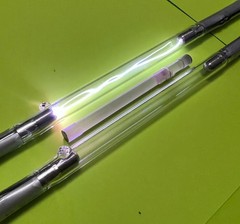 Nd: Neodymium Silicate glass Nd: solid laser rod 6mm x 80 mm /flash tubes