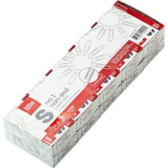 Office Depot Brand Paper Clips, No. 1 Regular, Silver, Nonskid True, Silver