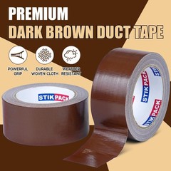 Colored Duct Tape, 2 Rolls Heavy Duty Dark Brown Duct Tape 9 Mil x 2 Inch x 2…