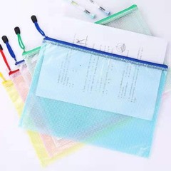 15 pcs Mesh Document Pouch, Letter A4,A5,A6, Red, Blue, Yellow, Green, White