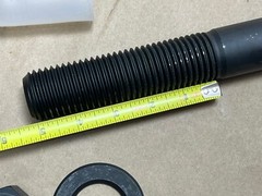 KPF Double Stud Bolt M36-4.0x290mm 12″ 10.9 Carbon Steel w/ Washer & Nuts