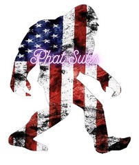 Sublimation Print American Big Foot Ready To Press Heat Transfer