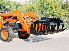 NEW 60″ LD ROOT GRAPPLE ATTACHMENT Tractor Loader Bucket Rake Kubota Mahindra 5′