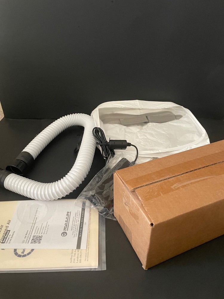 AirBoss Flexair PAPR System Powered Air Purifying Respirator w Hood White N60267