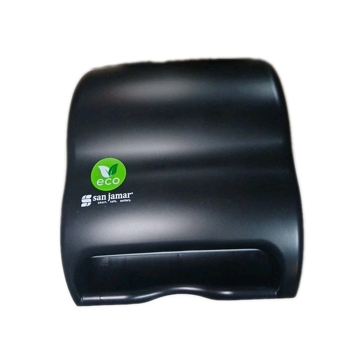 San Jamar T950REBK Paper Towel Dispenser Black Eco Manual Commercial Wall Mount