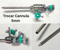 1PCS Laparoscopic Trocar Cannula 5mmx120mm For Surgical Instruments CE Approved