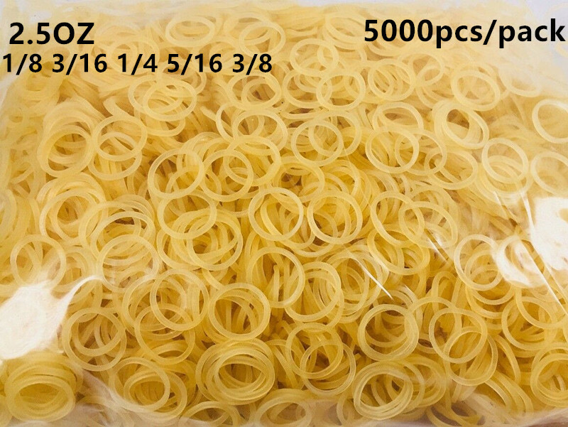 1pack Dental Ortho Elastics Rubber Bands Tie 2.5OZ Yellow 5000pcs/pack Hot Sale