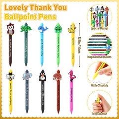 20 Sets Funny Employee Appreciation Gifts Bulk Funny Animal Thank You Ballpoi…