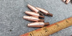 5 pack Torch Tip Contact Tip, Wire Size .045″ 1.2mm , 12-24 thread