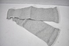Lot of 3 Cut Resistant Sleeves 18″ L w Thumb Hole Gray/White w Orange Lining