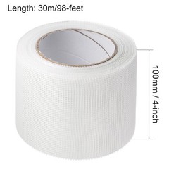 Drywall Joint Tape Self-Adhesive Fiberglass 4″ x 98FT Repair Patch Wall 2mm
