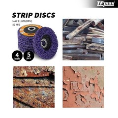 71878 4-Inch Stripping Discs 5/8-Inch Arbor Angle Grinding Wheel – 5 Pack