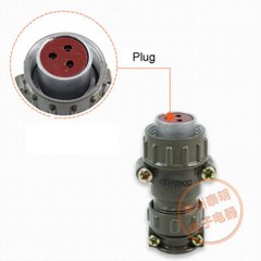 2-7 Pin P20 10-20Hz Male Connector+Female Plug Plug-type With Aviation Socket
