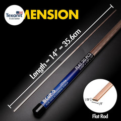 20 Sticks Brazing Rods Bcup-5 15% Silver Solder Phos Copper Brazing Alloys Flat