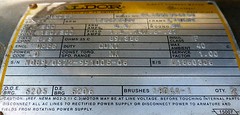 Sumitomo Gear Reducer D500SP PL1860306236 w/5hp Baldor Motors Used