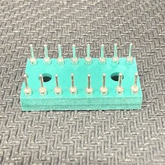 5x Augat 16-Pin DIP IC Socket Gold Contacts NOS Machine Pin Through Hole