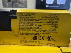 2024 KEYENCE MODEL SZV04X SAFETY LASER SCANNER, MULTI-FUNCTION TYPE, WITH CAMERA