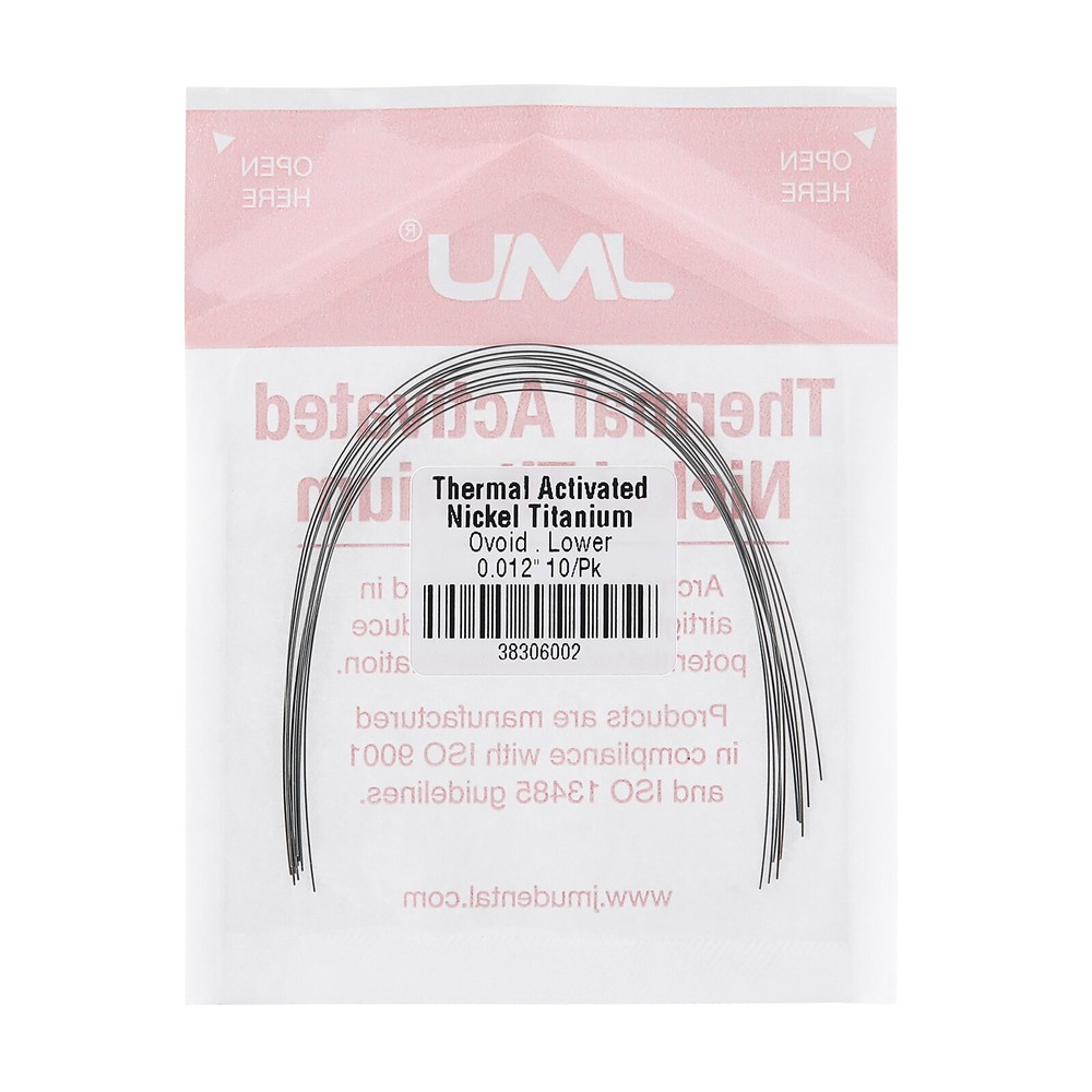 100PCS Dental Orthodontic Arch Wire Thermal Activated Nickel Titanium Archwire
