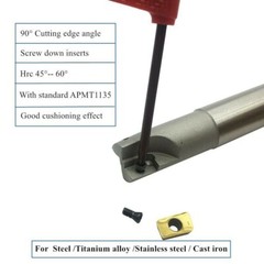 BAP 300R C10-10+C12-12+C16-16 CNC Indexable End Mill Holder Tool +10Pcs APMT1135
