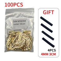 50/100/200pcs U Type Double Connector Terminals 0.3-1.5mm2 Brass – NEW