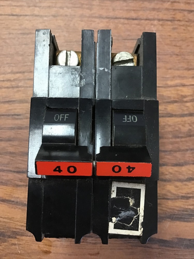 FPE Federal Pacific Stab-Lok NA240 40A Circuit Breaker TESTED GOOD (TA28M)