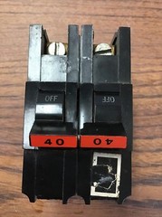 FPE Federal Pacific Stab-Lok NA240 40A Circuit Breaker TESTED GOOD (TA28M)