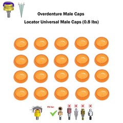 US Overdenture Dental Locator Abutments Retention Cap 0.8lbs For Implant Inserts
