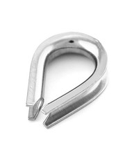 20Pcs 1/4” M6 Stainless Steel Thimble for Diameter Wire Rope Cable Thimbles Rig