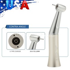 Low Speed Handpiece Push Button Fit FG 1.6mm Burs Contra Angle Dental