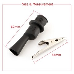 For Fluke Multimeter Test Lead Kit 4mm Banana Plug Probe Tip Alligator Clip