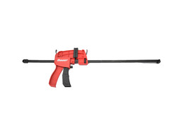 Bauer Heavy Duty Ratcheting Bar Clamp Quick Grip 24 Inch Red Black Hand Tool