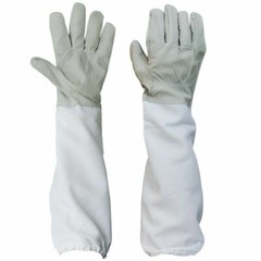 Beekeeping Protective Jacket Veil Suit + Beekeeping Long Sleeve Gloves Set USA