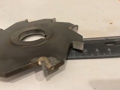 Refurbished 4″ X .240″ X 1″ Carbide Tipped Straight Side Cutter, 8 Tooth