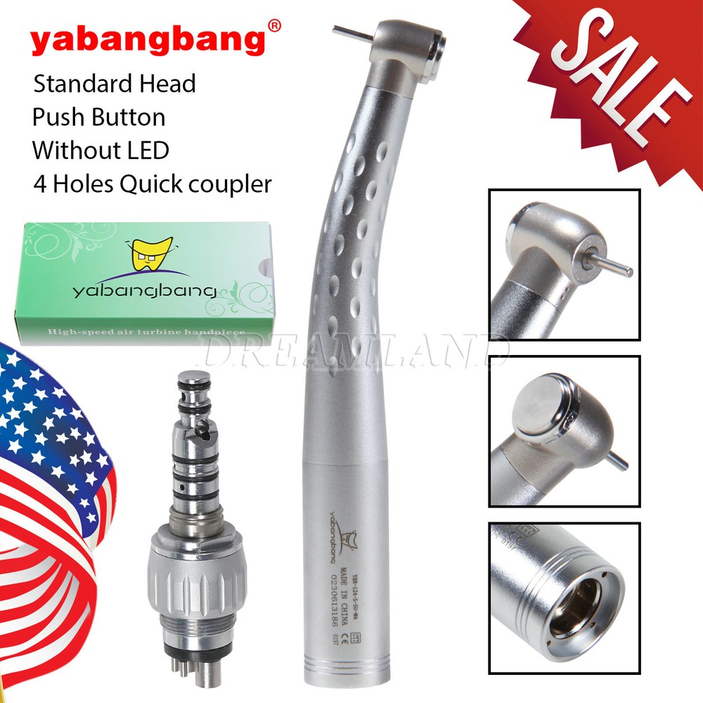 Dental High Speed Handpiece WITH 4 Hole Quick Coupler 360° Swivel kavo style