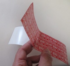 120 Do Not Bend 1-1/2″ x 1″ FRAGILE DO NOT DROP Stickers Waterproof 120 Pcs RED