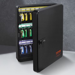 VEVOR 48-Key Cabinet Key Safe with Combination Lock & Keys Adjustable Racks
