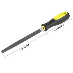 6″ Second Cut High Carbon Hardened Steel Triangle Three Square File Handle
