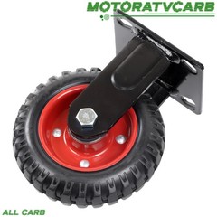 ALL-CARB 6 Inch Caster Wheels Set of 4 (2 Swivel & 2 Fixed), Heavy Duty Casters